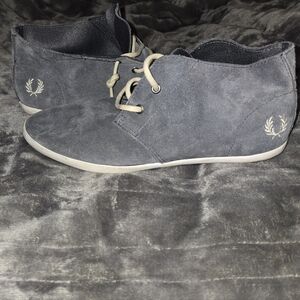 Classic Fred Perry Grey Suede Chukka Sneakers Size 7
